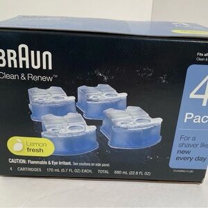 Braun Clean & Renew Cartridges 4 Pack